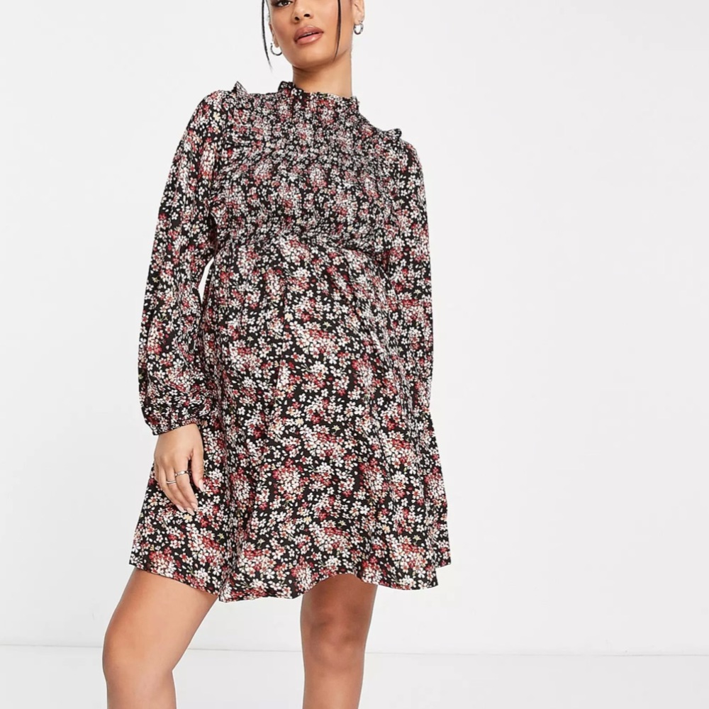 NEW LOOK floral maternity dress